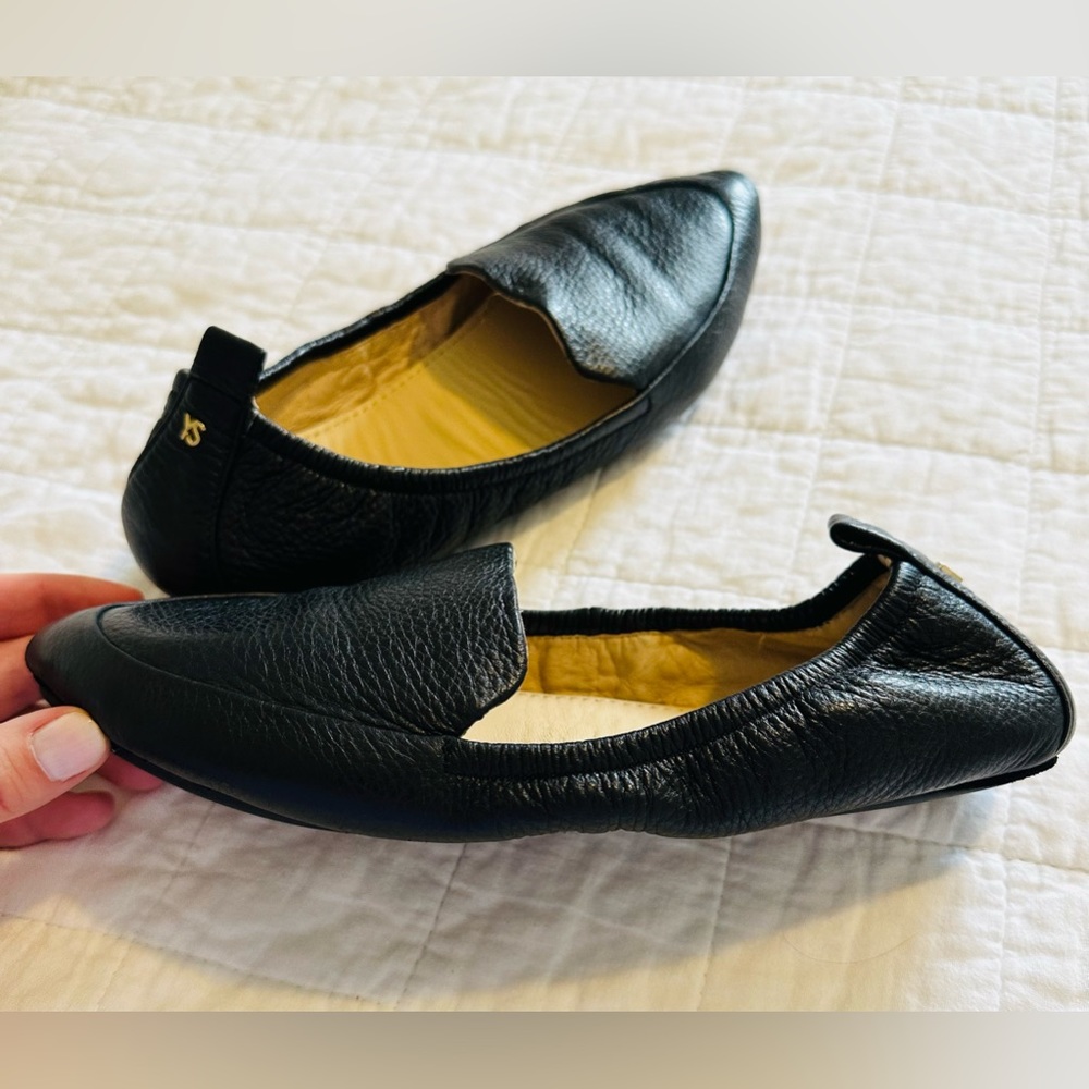 Yosi Samra Foldable Leather Loafers